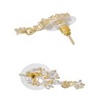 Buy Crunchy Fashion Gold-Plated American Diamond/AD Traditional Mangalsutra Set - Purplle