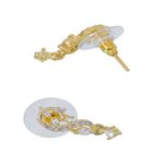 Buy Crunchy Fashion Gold-Plated American Diamond/AD Leaf Style Mangalsutra Set - Purplle