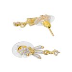 Buy Crunchy Fashion Gold Plated American Diamond/AD Studded Mangalsutra Set - Purplle