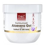Buy TAC - The Ayurveda Co. Kumkumadi Aloevera Gel with Saffron & 24K Gold Flakes for Radiant Youthful Skin, 200gm - Purplle