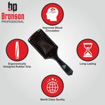 Buy Bronson Professional Premium Paddle Brush for De-Tangling and Smoothning 1 Pc - Purplle