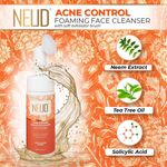 Buy NEUD Acne Control Foaming Face Cleanser With Salicylic Acid, Neem and Tea Tree Oil - 2 Packs (150 ml Each) - Purplle