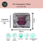 Buy Veoni Belle Sapphire Pink HD Holographic loose Glitter eyeshadow for eye makeup - Purplle