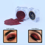 Buy Veoni Belle Ruby Red HD Holographic loose Glitter eyeshadow for eye makeup - Purplle