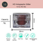Buy Veoni Belle Ruby Red HD Holographic loose Glitter eyeshadow for eye makeup - Purplle