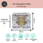 Buy Veoni Belle Pure Gold HD Holographic loose Glitter eyeshadow for eye makeup - Purplle
