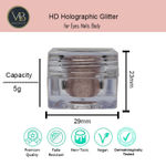 Buy Veoni Belle Rose Gold HD Holographic loose Glitter eyeshadow for eye makeup - Purplle