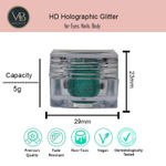 Buy Veoni Belle Mettalic Glitter Set of 6(DARK SHADE) HD Holographic loose Glitter eyeshadow for eye makeup - Purplle