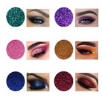 Buy Veoni Belle Mettalic Glitter Set of 6(DARK SHADE) HD Holographic loose Glitter eyeshadow for eye makeup - Purplle