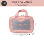 Buy Veoni Belle Pink Makeup Bag pouch vanity Set(Pink)| high quality soft texture - Purplle