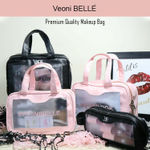 Buy Veoni Belle Pink Makeup Bag pouch vanity Set(Pink)| high quality soft texture - Purplle