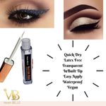 Buy Veoni Belle Eye Lash Glue black - eyelash adhesive & eyeshadow Glitter GlueTransparent Fixer Combo set - Purplle