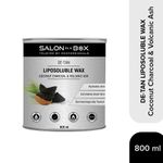 Buy Salon in a Box De-Tan Liposoluble Wax for Body | Coconut Charcoal and Volcanic Ash | Suitable for All Skin Types | 98.7% Naturally Derived Ingredients | 800 ml - Purplle