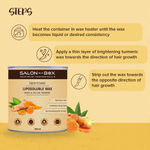 Buy Salon in a Box Brightening Liposoluble Wax for Body | White and Yellow Turmeric | Suitable for All Skin Types | 98.7% Naturally Derived Ingredients | 800 ml - Purplle