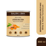 Buy Salon in a Box Brightening Liposoluble Wax for Body | White and Yellow Turmeric | Suitable for All Skin Types | 98.7% Naturally Derived Ingredients | 800 ml - Purplle