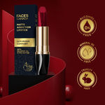 Buy FACES CANADA Matte Addiction Lipstick - Obsessive Red, 3.7g | 9HR Longstay | HD Luxe Finish | Intense Color | Hydrating Comfort | Primer Infused | Smooth Creamy Texture | With Mulberry & Shea Butter - Purplle