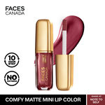 Buy FACES CANADA Comfy Matte Liquid Lipstick - Note To Self 07, 1.2 ml | Comfortable 10HR Longstay | Intense Matte Color | Almond Oil & Vitamin E Infused | Super Smooth | No Dryness | No Alcohol - Purplle