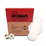 Buy The Woman's Company Teenage Sanitary Pads for Girls Organic Ultra Soft Cotton Mini Pads, Antibacterial, Biodegradable & Rash-Proof Sanitary Napkins for Teenagers (Pack of 12) - Purplle