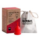Buy The Woman's Company Reusable Menstrual Cup for Women with Pouch, Ultra Soft, Odour and Rash Free, No Leakage, Protection for Up to 8-10 Hours | FDA Approved (Small) - Purplle