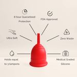 Buy The Woman's Company Reusable Menstrual Cup for Women with Pouch, Ultra Soft, Odour and Rash Free, No Leakage, Protection for Up to 8-10 Hours | FDA Approved (Small) - Purplle