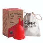 Buy The Woman's Company Reusable Menstrual Cup for Women- Large Size with Pouch, Ultra Soft, Odour and Rash Free, No Leakage, Protection for Up to 8-10 Hours | FDA Approved | Made with 100% Medical Grade Silicone (Pack of 1) - Purplle