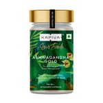 Buy Kapiva Ashwagandha Gold Capsules (60 N Caps) 100% Ayurvedic | With Gold, Shilajit | Helps in Stress Management | For Men & Women - Purplle