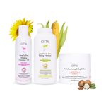 Buy Citta Nourishing Baby Massage oil, Talc-Free Baby Powder & Baby Moisturizing Balm Pack of 3 - 200 gm, 200 ml & 200 gm - Purplle