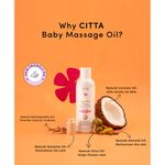 Buy Citta Nourishing Baby Massage oil, Talc-Free Baby Powder & Baby Moisturizing Balm Pack of 3 - 200 gm, 200 ml & 200 gm - Purplle
