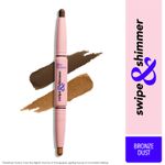 Buy Blue Heaven Swipe & Shimmer Long Lasting Non Transfer Eyeshadow Stick | Matte & Matallic Shades , Bronze Dust (3 g) - Purplle