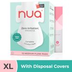 Buy Nua Complete Comfort XL Pads (with Disposal Covers), 12pcs - Purplle