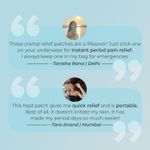 Buy Nua cramp comfort self heating Pain Relief patch Pack of 3 - Purplle