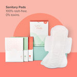 Buy Nua- Pamper Me Value Kit Limited Edition - 12 Sanitary Pads (3 Heavy, 5 Medium, 4 Light) , 3x Cramp Comfort Heat Patches for Period Pain,1x Detoxifying Clay Mask,1 x Mood Balancing Roll-on, 1 Multi purpose pouch - Purplle