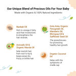 Buy BabyChakra Strengthening Baby Hair Oil with Baobab Oil & Marula Oil | 2X Stronger Hair Growth | No Mineral Oil & No Paraben | Dermatologically Tested (100ml) - Purplle