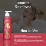 Buy HealthBest Kidbest Bodywash for Kids | Anti-Bacterial | Normal Skin, Sensitive Skin & Dry Skin | Tear, Paraben, SLS free | Watermelon Flavor | 500ml - Purplle