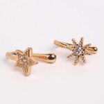 Buy Ferosh Pellucid Star Nose Pin Set Of 2 - Purplle