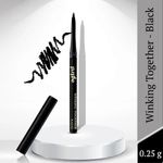 Buy Purplle Kajal Winking Together - Black | Long Lasting | Pigmented | Water Resistent | Smudge Proof | Transfer Proof | Easy Application (0.25 g) - Purplle