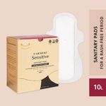 Buy Carmesi Sensitive - Sanitary Pads for Rash-Free Periods (10 Large) - Purplle