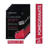 Buy Glamveda Pomegranate Brightening Korean Sheet Mask Pack Of 5 - Purplle