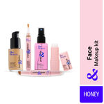 Buy Blue Heaven & Face Makeup Kit | Concealer | Foundation | Highlighter & Contour | Setting Spray & Primer | Makeup Remover | Honey - Purplle