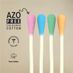 Buy TULIPS Cotton Ear Buds/Swabs Pack of 6 {Multicolor} made of White PAPER Stick {100/200 Tips} in a Jar - Purplle