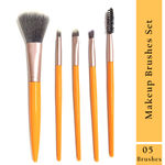 Buy MeSkin 05 Pieces Makeup Brushes Set Tool Pro Foundation Eyeliner Eyeshadow (Colour May Vary) - Pack of 5 - Purplle