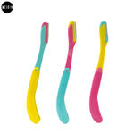 Buy MeSkin Multi Color Foldable & Reusable Face & Eyebrow Razor for Women - (Pack of 3 for Upperlips, Forehead, Sideburns and Eyebrow) Painless and Instant Hair Removal at Home - Purplle