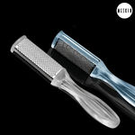 Buy MeSkin Double Sided Transparent Steel Foot Filer Pedicure & Dead Skin Remover with Curvy Handle 1 Pc - Purplle