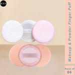 Buy A MeSkin Finger Puff Professional Makeup PuffA msk Finger puffA A (Pack of 6 with Assorted Colors) - Purplle