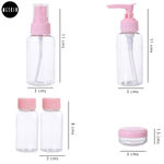 Buy MeSkin 07Pcs/Set Mini Travel Bottle Kit (Transparent) - Purplle