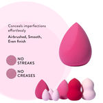 Buy Purplle Blending Queen Beauty blender - (Set of 7) - Pink (Multicolor) - Purplle