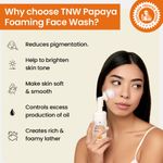 Buy TNW The Natural Wash Papaya Foaming Face Wash with Lactic Acid & Panthenol | For Brightening Skin Tone & Controlling Excess Oil 100 ml - Purplle