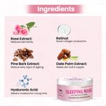 Buy TNW – The Natural Wash Sleeping Mask with Rose Extract & Retinol | For Reducing Fine Lines & Glowing Skin | Suitable for all Skin Types - Purplle