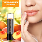 Buy Good Vibes Peach Softening Orange Tinted Lip Balm SPF 15 | Nourishes, Repairs | Vegan, No Parabens, No Sulphates, No Mineral Oil, No Animal Testing, No Silicones (4.2 g) - Purplle