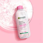 Buy Garnier Micellar Water, 400ml - Gentle Cleanser For Sensitive Skin, Get 100% Clean Skin - Purplle